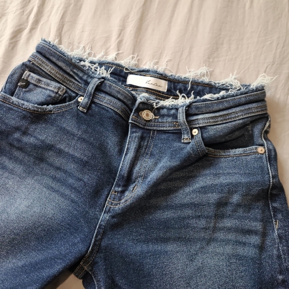Kancan Estilo Juniors sz 5/26 NWOT frayed waist distressed hem boho beach coast - Picture 2 of 9